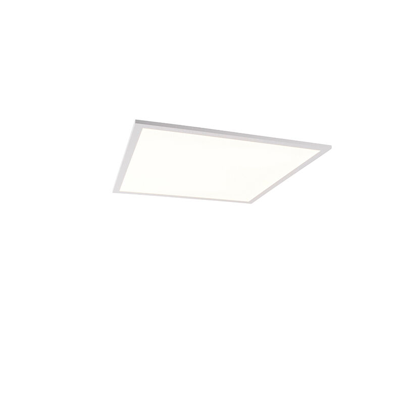 QAZQA Weiße Deckenleuchte inkl. LED und Dimmer mit Fernbedienung - Liv