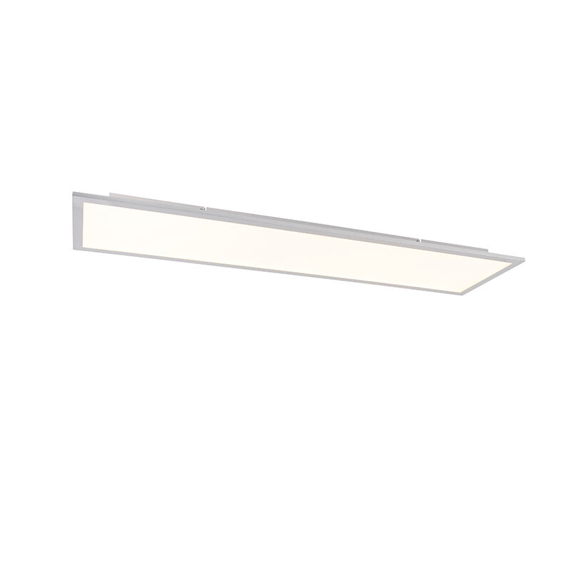 QAZQA Deckenleuchte weiß 120 cm inkl. LED mit Fernbedienung - Liv