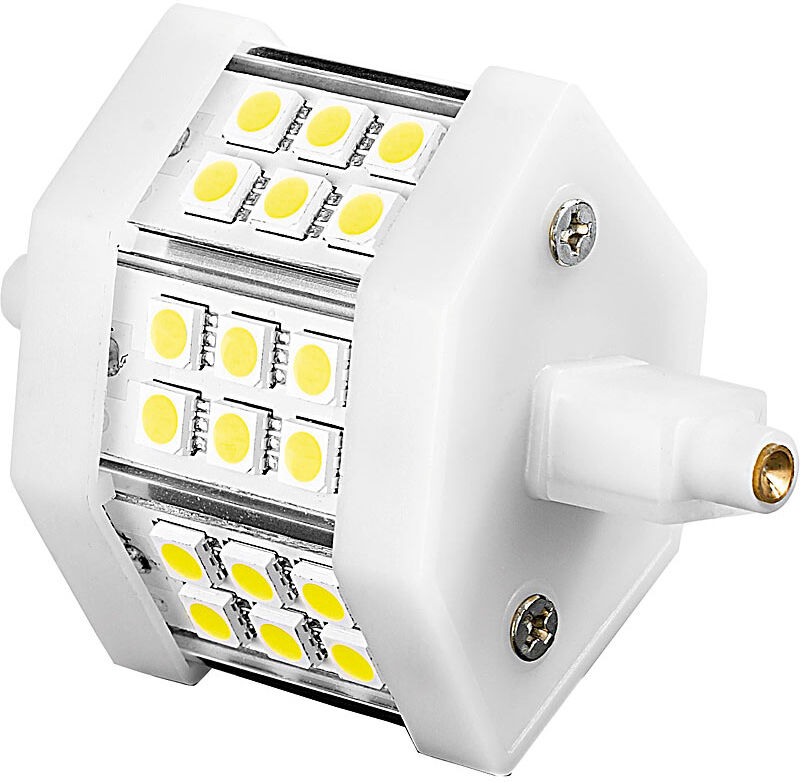 Luminea LED-SMD-Lampe mit 18 High-Power-LEDs, R7S, 78mm, warmweiß