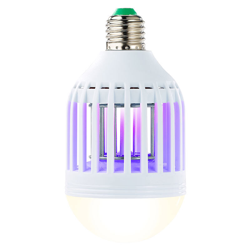 Exbuster 2in1-UV-Insektenkiller und LED-Lampe, E27, 9 W, 550 Lumen, neutralweiß