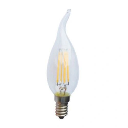 Diolamp Retro LED Filament žárovka Candle Flame Clear 4W/230V/E14/2700K/400Lm/360°