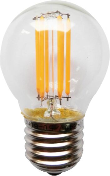 Diolamp Retro LED Mini Globe Filament žárovka čirá P45 4W/230V/E27/6500K/440Lm/360°