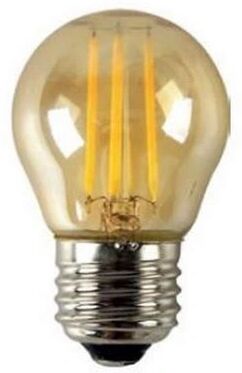 Diolamp Retro LED Filament žárovka Mini Globe Amber P45 4W/230V/E27/2700K/390Lm/360°/DIM