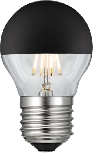 Diolamp Retro LED Filament zrcadlová žárovka 4W/230V/E27/2700K/400Lm/180°/DIM, černý vrchlík