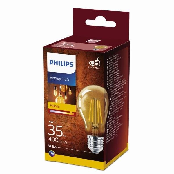 Philips Vintage classic LED 4W / 35W 400lm A60 E27 2700K GOLD NDSRT4
