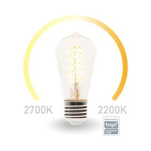 Perel Smart-Wi-Fi-Led-Lampe Mit Filament - Warmweiß & Intensiv Warmweiß - E27 - St64