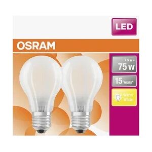 Osram LED Leuchtmittel E27 8W warmweiß, weiß matt