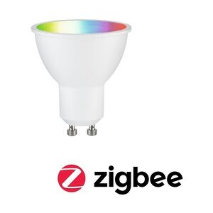 Paulmann Standard 230V Smart Home Zigbee 3.0 LED Reflektor GU10 350lm 4,8W RGBW+ dimmbar Weiß matt 29147