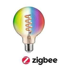 Paulmann Filament 230V Smart Home Zigbee 3.0 LED Globe G95 E27  470lm 6,3W RGBW+ dimmbar Gold 29160