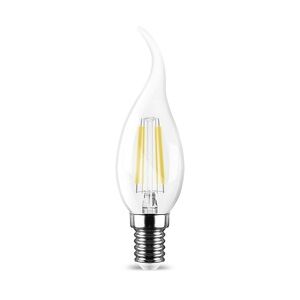 V-Tac LED Leuchtmittel E14 Filament Flamme Kerzenform C35T 4W 400 Lumen Kaltweiß (6500 K)