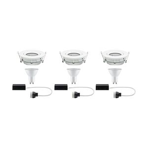 Paulmann LED Außen-Einbauleuchte Nova Plus 3er Set weiß 9,3 cm GU10