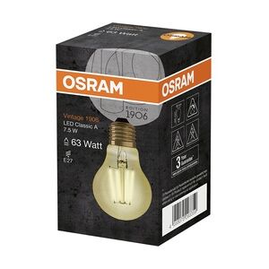 Osram LED Leuchtmittel Vintage 1906 E27 7,5W warmweiß, amber