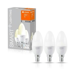 LEDVANCE SMART+ LED CLASSIC B 40 BOX K DIM Warmweiß WiFi Matt E14 Kerze 3er Pack, 485891