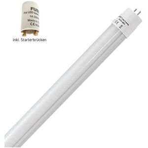 Braytron - 1x 150cm led Röhre G13 T8 Leuchtstofföhre Tube / 24W Kaltweiß (6500K) 2430 Lumen 270° Abstrahlwinkel/inkl. Starter milchweiße Abdeckung