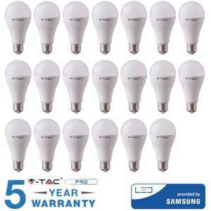 V-tac - samsung LED-Glühbirnen E27 17 w watt samsung LED-Glühbirnen Natural Warm Light 20 stück