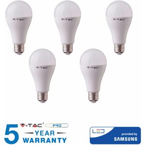 Samsung LED-Glühbirnen E27 17 w watt samsung LED-Glühbirnen V-tac 5 stück Natürliches Kaltlicht