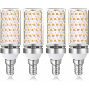 MUMU E14 16W LED-Glühbirne Warmweiß 3000K 1600lm, E14 100W 120W Halogenlampenäquivalent, ac 230V, nicht dimmbar, 4 Stück