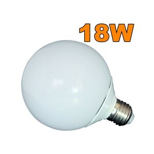 Trade Shop Traesio - led kugellampe G20 kugelbirne kaltes licht 15 18W mit E27 fassung 18 Watt