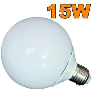 Trade Shop Traesio - led kugellampe G20 kugelbirne kaltes licht 15 18W mit E27 fassung 15 Watt