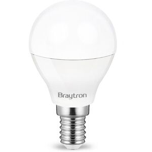 BRAYTRON Led Leuchtmittel E14 Sockel Kugel P45 5 Watt matt 400 Lumen Licht Beleuchtung Glühbirne Glühlampe kaltweiß 5 Stück