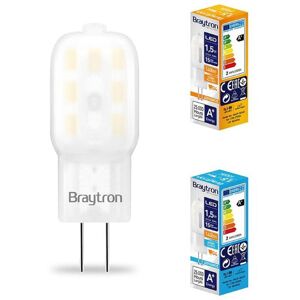 BRAYTRON G4 LED Leuchtmittel 1,5 Watt 12V 160 Lumen Stiftsockel Stecklampe Lampe Birne kaltweiß 10 Stück