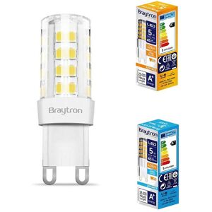 BRAYTRON Led Leuchtmittel Stecklampe Stiftsockel Birne Lampe Leuchte Licht G9 5 Watt 230V 420 Lumen kaltweiß 10 Stück