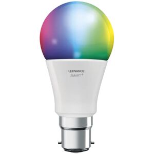 LEDVANCE Smarte LED-Lampe mit WiFi Technologie, Sockel B22d, Dimmbar, Lichtfarbe änderbar (2700-6500K), rgb Farben änderbar, ersetzt Glühlampen mit 60 w,
