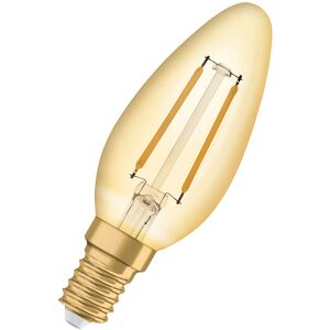 LED-Lampen, Vintage-Edition, 12 Watts Ersatz, E14, B-shape, 2400 Kelvin, Warm Comfort Light, Klares Glas, single Pack - Osram