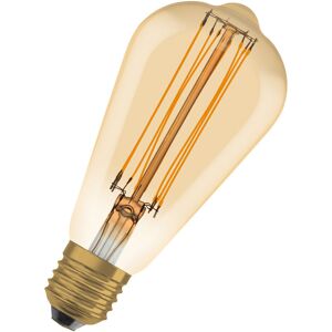 Dimmbare LED-Lampen, Vintage-Edition, 60 Watts Ersatz, E27, ST64-shape, 2200 Kelvin, Warm Comfort Light, Klares Glas, single Pack - Osram