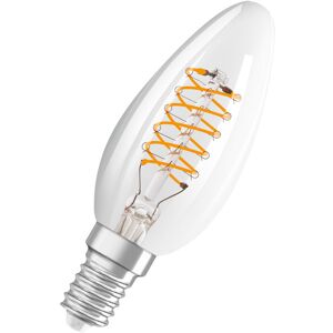 Dimmbare LED-Lampen, Vintage-Edition, 40 Watts Ersatz, E14, B-shape, 2700 Kelvin, Warm weiß, Klares Glas, single Pack - Osram