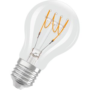 Dimmbare LED-Lampen, Vintage-Edition, 40 Watts Ersatz, E27, A-shape, 2700 Kelvin, Warm weiß, Klares Glas, single Pack - Osram