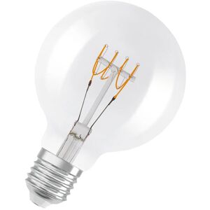 Dimmbare LED-Lampen, Vintage-Edition, 40 Watts Ersatz, E27, G95-shape, 2700 Kelvin, Warm weiß, Klares Glas, single Pack - Osram
