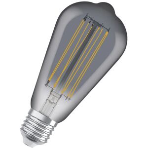 Dimmbare LED-Lampen, Vintage-Edition, 42 Watts Ersatz, E27, ST64-shape, 1800 Kelvin, Warm Comfort Light, Klares Glas, single Pack - Osram