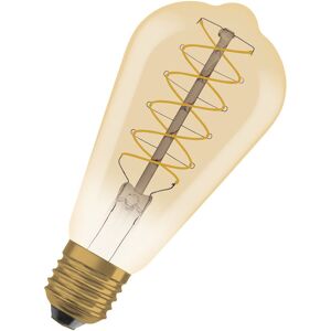 Dimmbare LED-Lampen, Vintage-Edition, 48 Watts Ersatz, E27, ST64-shape, 2200 Kelvin, Warm Comfort Light, Klares Glas, single Pack - Osram