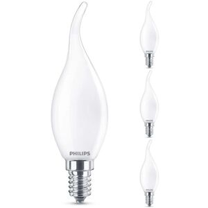 Led Lampe ersetzt 25W, E14 Windstoßkerze B35, weiß, warmweiß, 250 Lumen, nicht dimmbar, 4er Pack - white - Philips