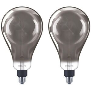 Led Lampe ersetzt 25W, E27 Birne A160, grau, warmweiß, 200 Lumen, dimmbar, 2er Pack - grey - Philips