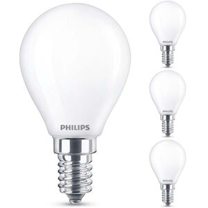 Led Lampe ersetzt 25W, E14 Tropfenform P45, weiß, warmweiß, 250 Lumen, nicht dimmbar, 4er Pack, - white - Philips