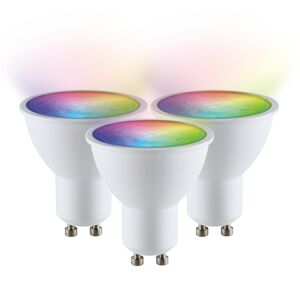 V-TAC Satz von 3 GU10 SMART LED RGBWW Wifi 4,5 Watt 345lm 110° Dimmbar