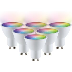 V-TAC Satz von 6 GU10 SMART LED RGBWW Wifi 4,5 Watt 345lm 110° Dimmbar