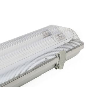 Aigostar LED Wannenleuchte doppelt - 120 cm - IP65 - 110lm/W - Inkl. 2x18 Watt T8 LED-Röhren - 6000K tageslichtweiß