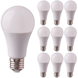 V-TAC 10-pack E27 LED-Lampe - 8,5 Watt - Samsung LED Chips - 3000K Warmweiß - Ersetzt 60 Watt