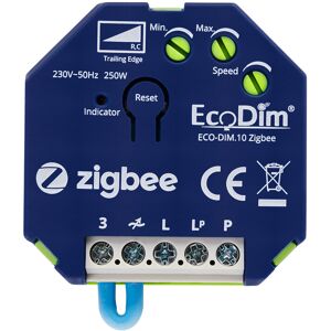 Ecodim Zigbee Smart LED-Einbaudimmer - 0-250 Watt - Phasenanschnitt - Kompatibel mit Funkschalter - ECO-DIM.10 Zigbee