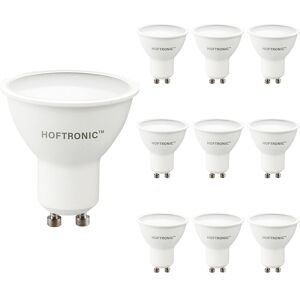 HOFTRONIC™ 10x LED GU10 Spot - 4,5 Watt 400 Lumen - 2700K warmweißes Licht - LED reflektor - Ersetzt 50 Watt