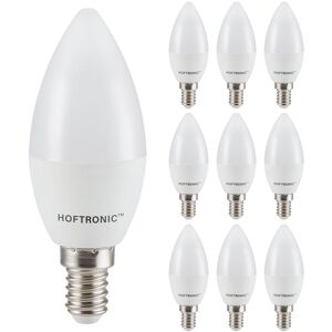 HOFTRONIC™ 10x E14 LED-Glühbirne - 2.9W 250 Lumen - 6500K tageslichtweißes Licht - Kleine Fassung - Ersetzt 35 Watt - C37 Kerzenglühbirne