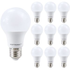 HOFTRONIC™ 10x E27 LED-Glühbirne - 8,5 Watt 806 Lumen - 6500K Tageslichtweißes Licht - Großer Sockel - Ersetzt 60 Watt