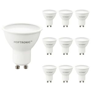 HOFTRONIC™ 10x GU10 LED-Strahler - 4,5 Watt 400 Lumen - 2700K Warmweißes Licht - Dimmbar - LED-Reflektor - Ersetzt 50 Watt