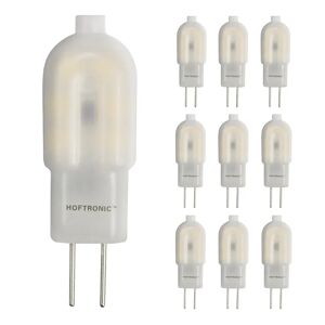 HOFTRONIC™ 10x G4 LED-Glühbirne - 1,5 Watt 140 Lumen - 6500K Tageslichtweiß - 12V - Ersetzt 13 Watt T3 Halogen