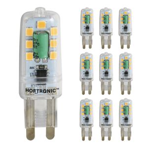HOFTRONIC™ 10x G9 LED-Glühbirne - 2,2 Watt 200 Lumen - 6500K Tageslichtweiß - 230V - Ersetzt 22 Watt T4 Halogen