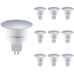 HOFTRONIC™ 10x LED GU5.3 Spot - 4,3 Watt 400 Lumen - 2700K Warmweißes Licht - 12v - Ersetzt 35 Watt - MR16 LED Spot