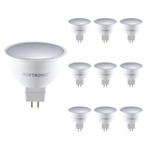 HOFTRONIC™ 10x LED GU5.3 Spot - 4,3 Watt 400 Lumen - 6500K Tageslicht weißes Licht - 12v - Ersetzt 35 Watt - MR16 LED Spot